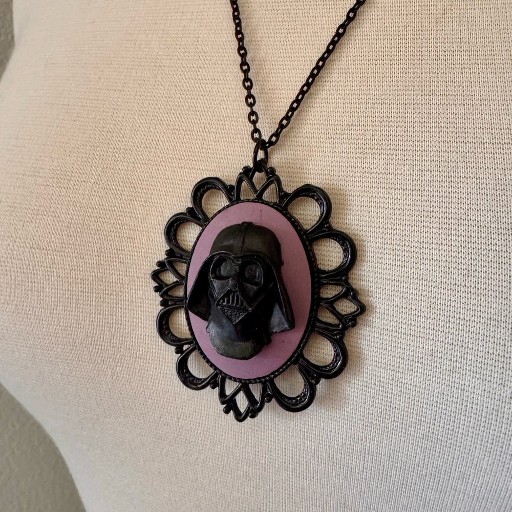 Darth Vader Cameo Pendant Necklace